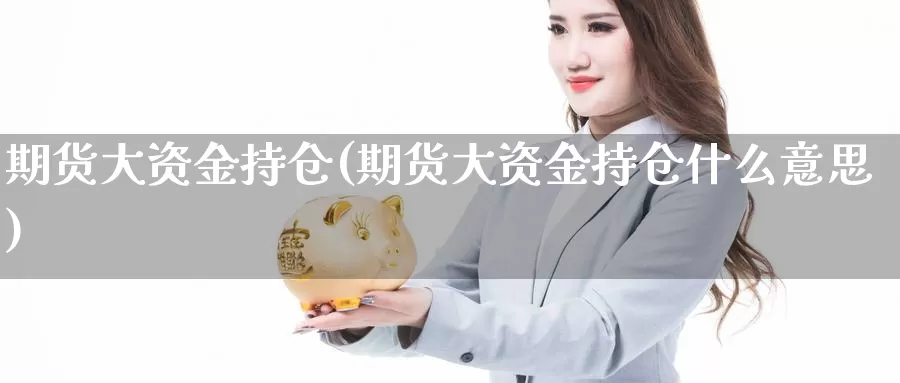 期货大资金持仓(期货大资金持仓什么意思)