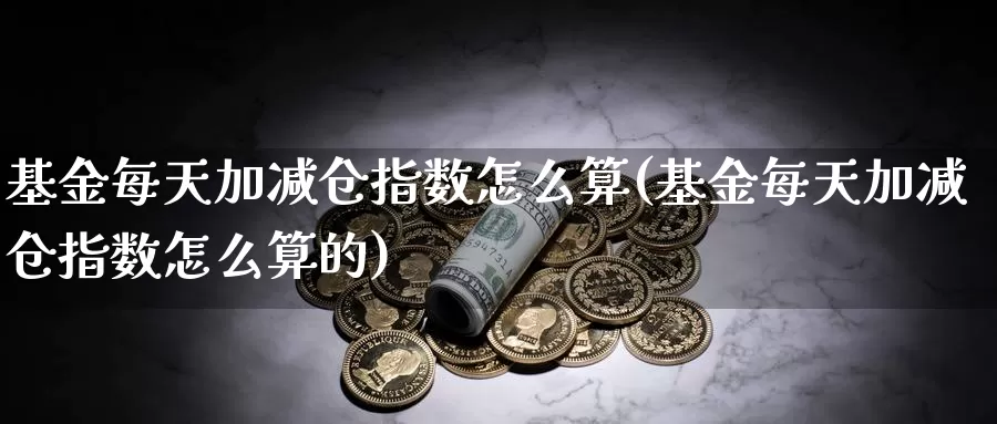 基金每天加减仓指数怎么算(基金每天加减仓指数怎么算的)