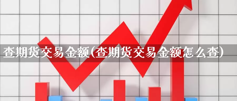 查期货交易金额(查期货交易金额怎么查)