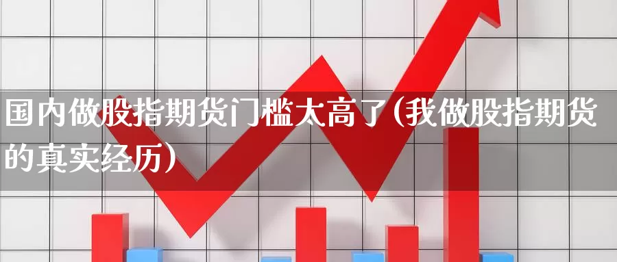 国内做股指期货门槛太高了(我做股指期货的真实经历)