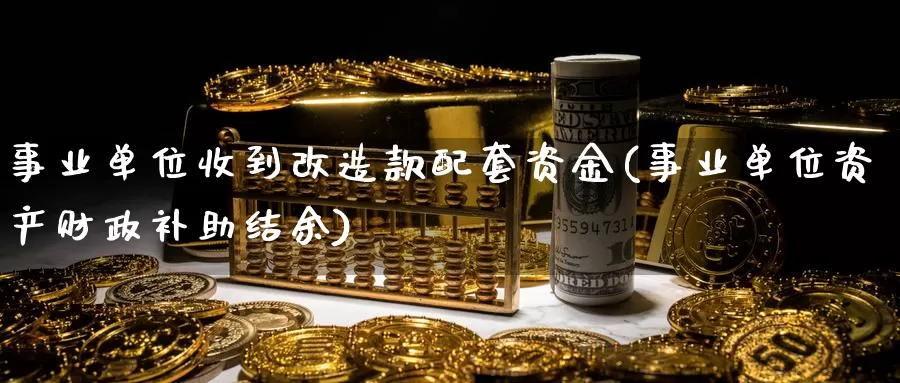 事业单位收到改造款配套资金(事业单位资产财政补助结余)