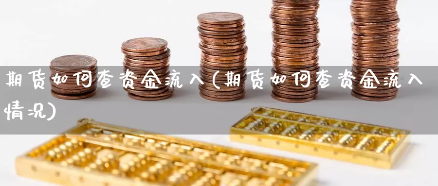 期货如何查资金流入(期货如何查资金流入情况)